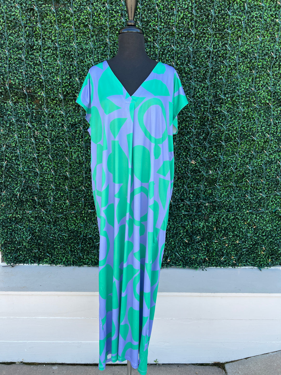 Shapes Caftan Dress/Cover-Up tres chic womens boutique summer houston texas
