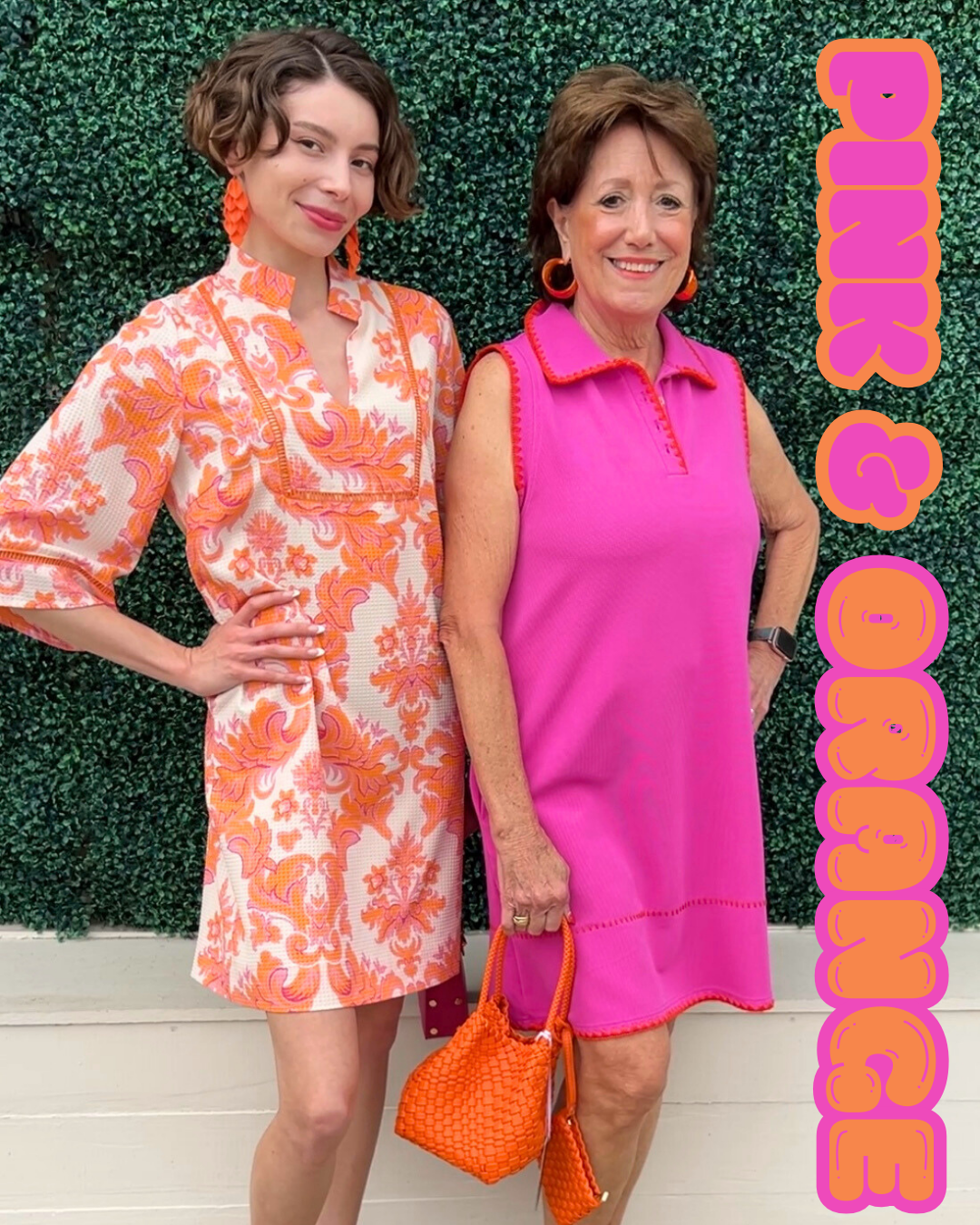 Orange Whipstitch Fuchsia Polo Dress | Online Women's Boutique | Affordable Fuchsia / L Orange Whipstitch Fuchsia Polo Dress | Online Women's Boutique | Affordable Fuchsia / L
