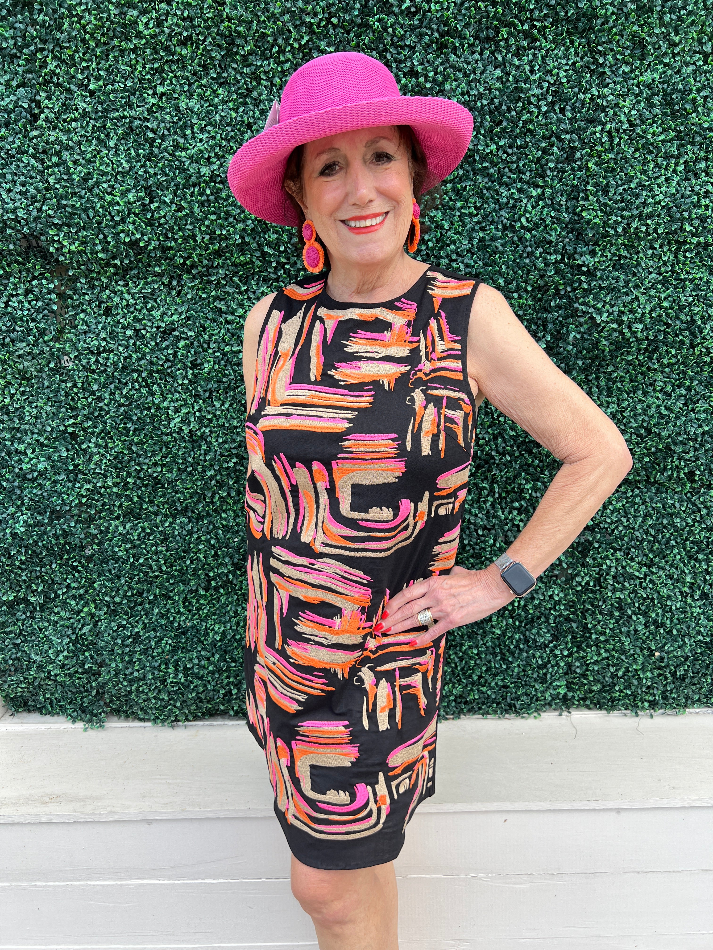 Embroidered Paint Dress | THML Dresses Boutique | Houtons Texas Boutique Multicolor / M