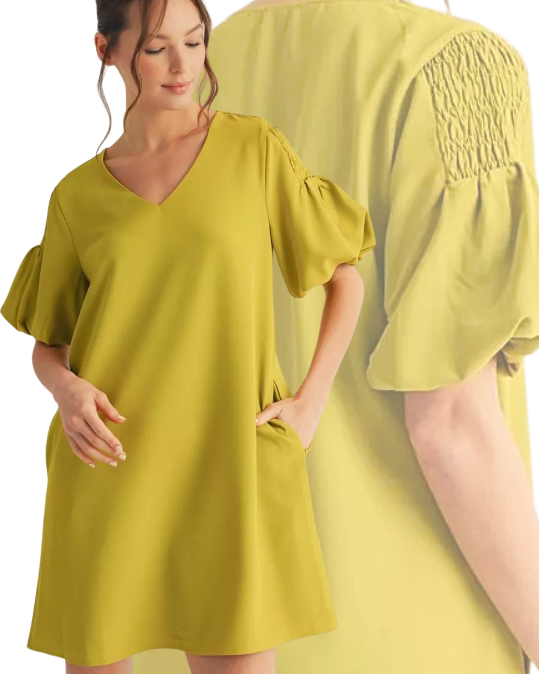 Shirred Short Sleeve Sheath | Jodifl | Women's Dresses Boutique
