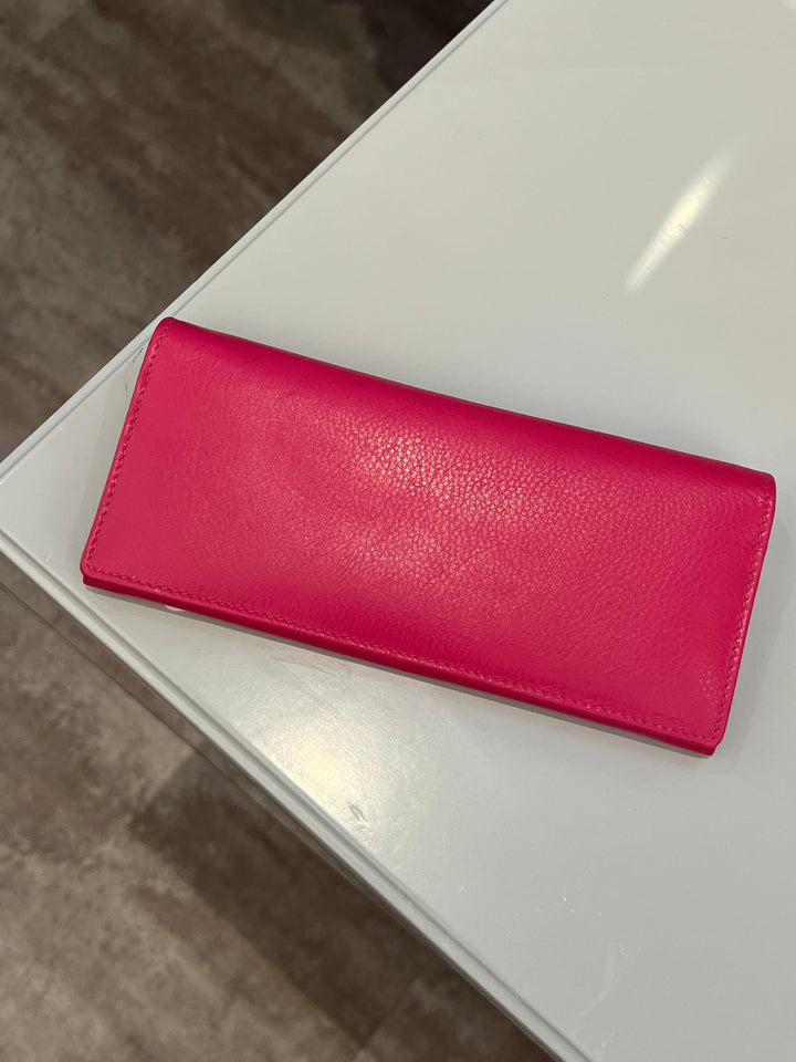 hot pink long thin wallet- tres chic boutique
