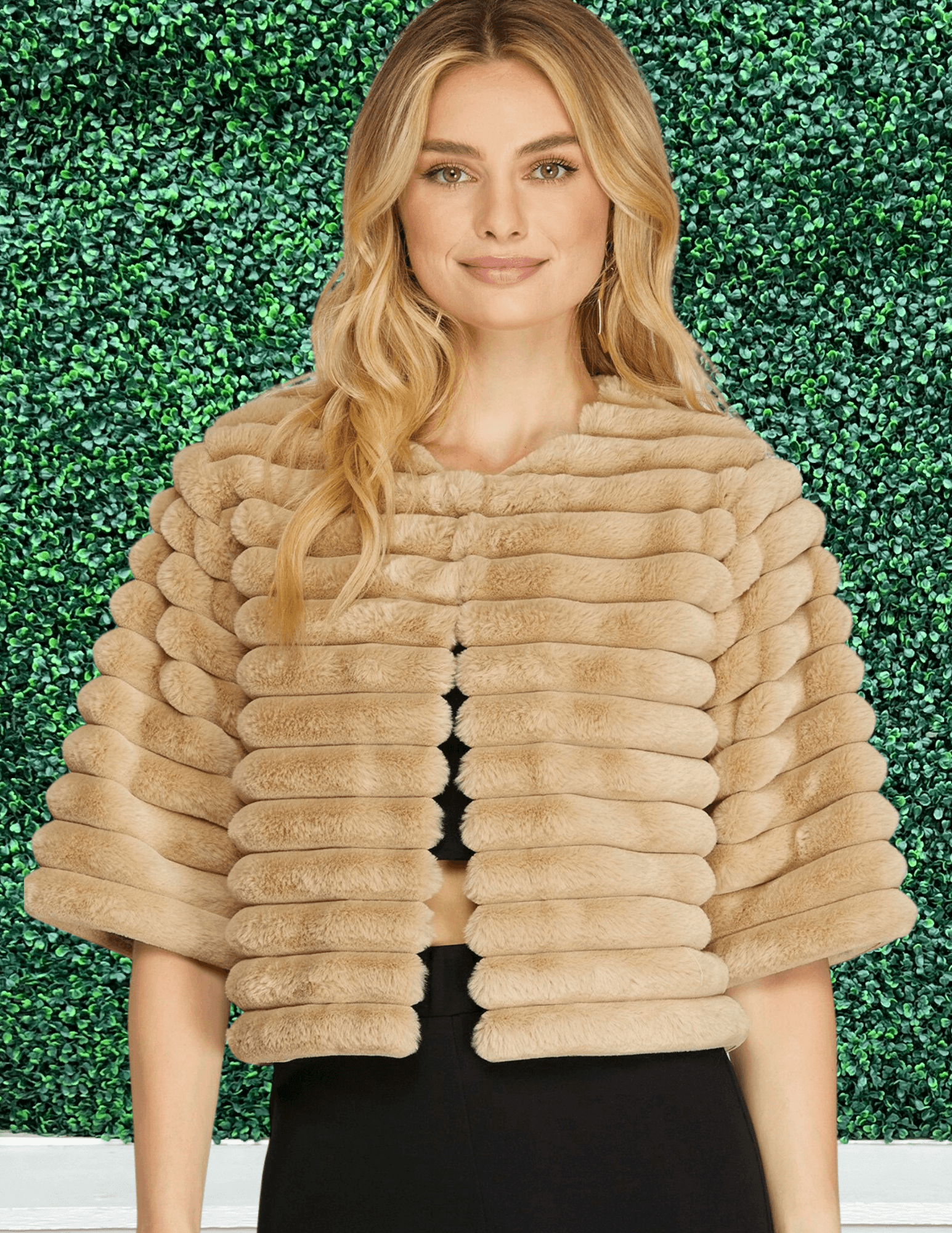 She and sky faux fur jacket clearance