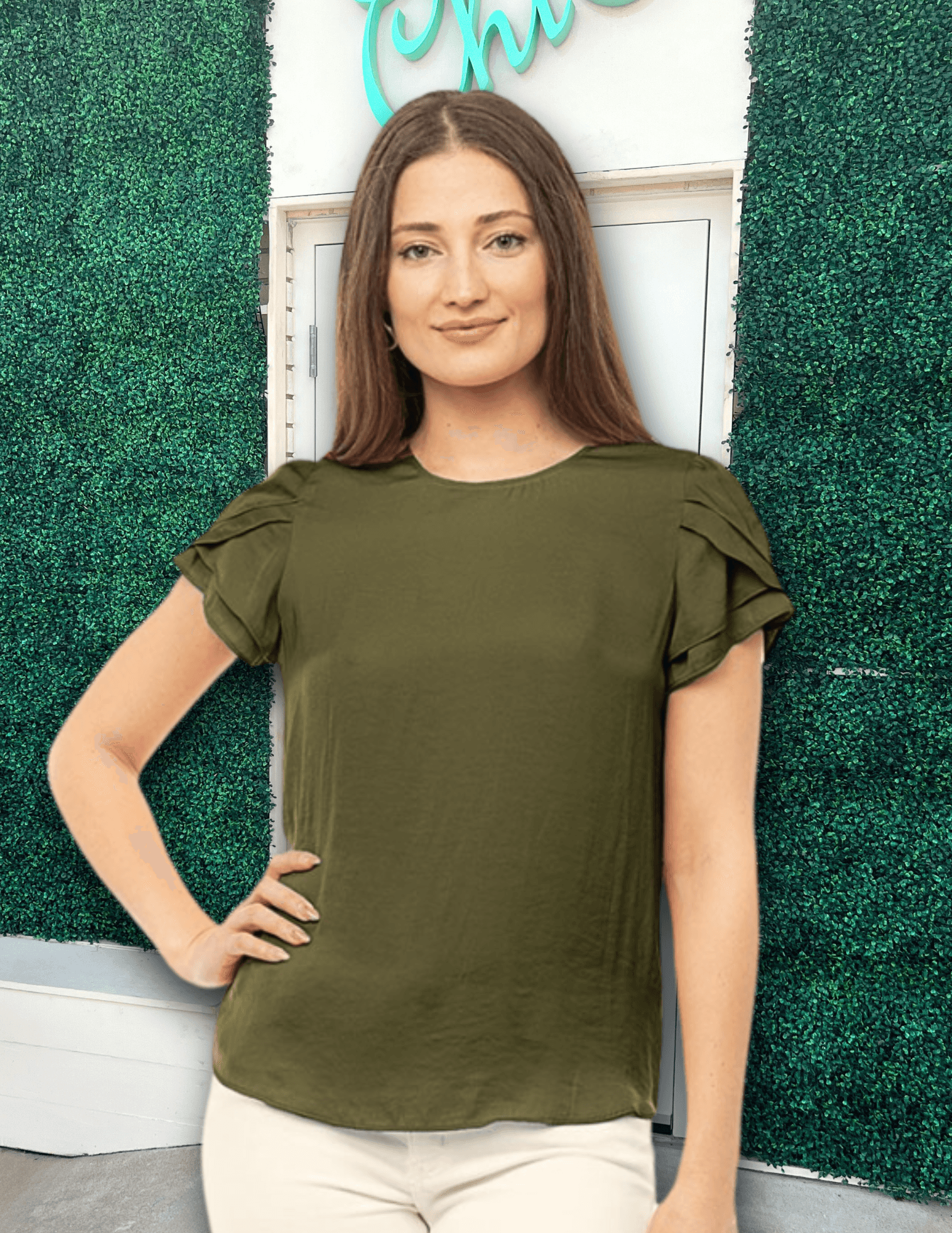 Tulip Sleeve Top | Silky Colorful Blouses | Naked Zebra – Très