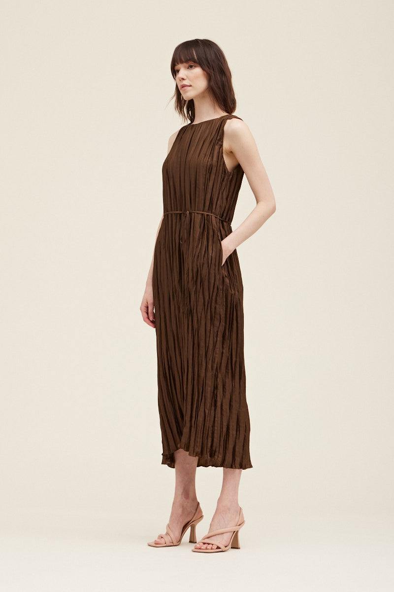 Crinkle Pleated Maxi Dress | Grade & Gather Brand | Women's Boutique Acorn / M Crinkle Pleated Maxi Dress | Grade & Gather Brand | Women's Boutique Acorn / M