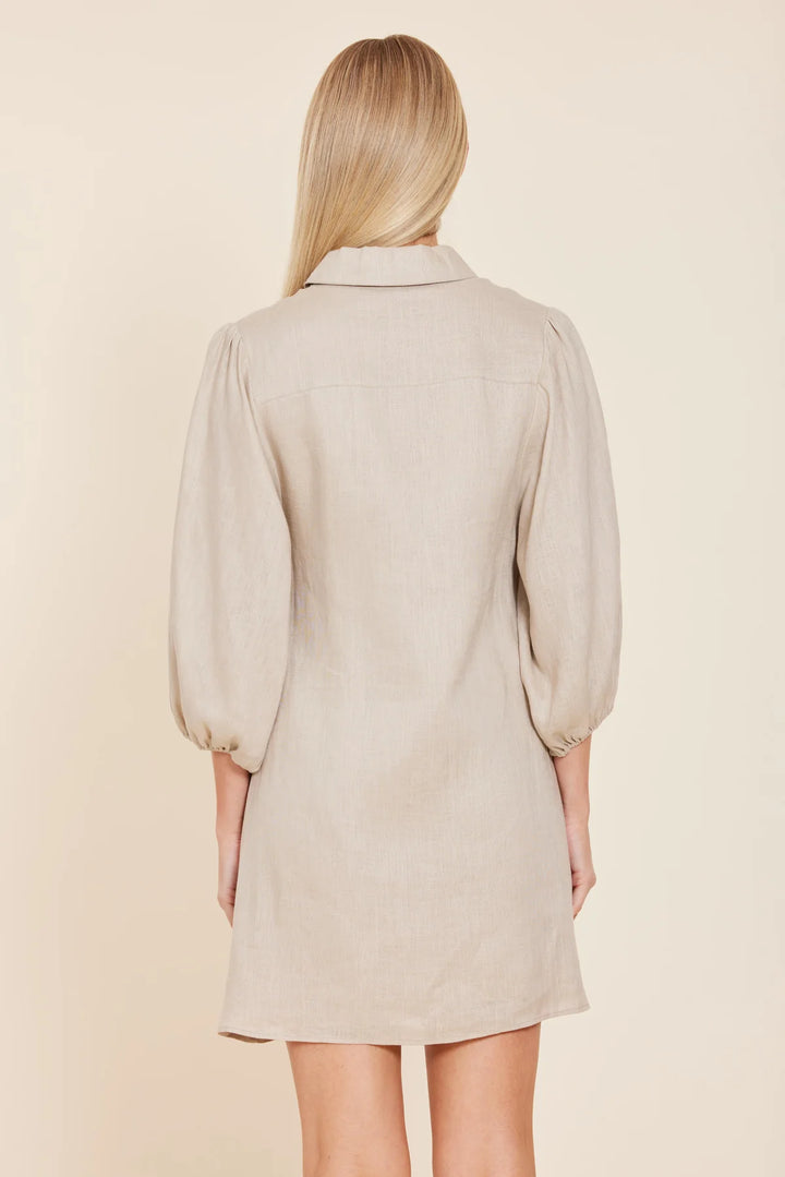 Linen Tunic Shirt Dress