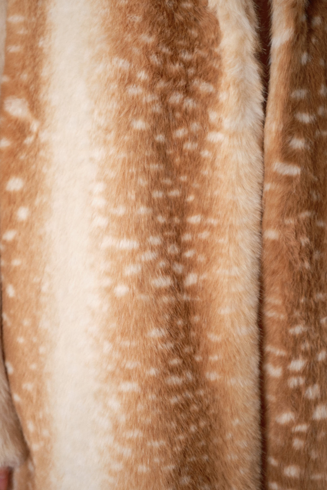 Deer Faux Fur Car Coat
