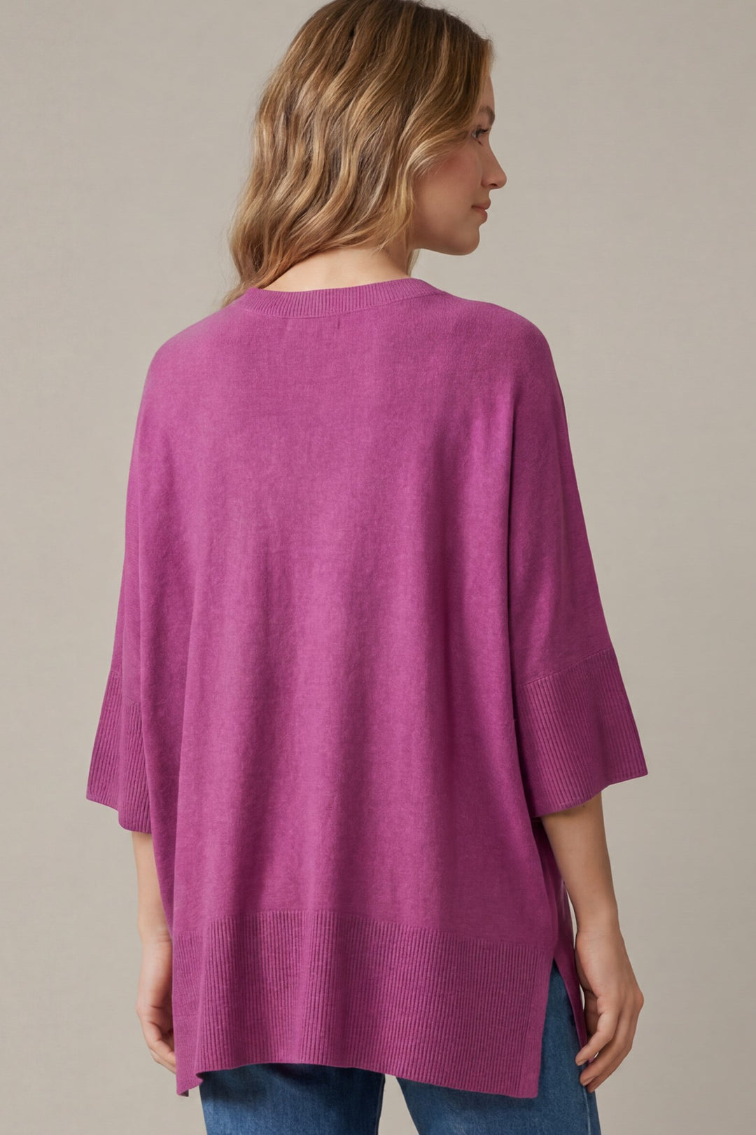 Magenta Oversize Sweater