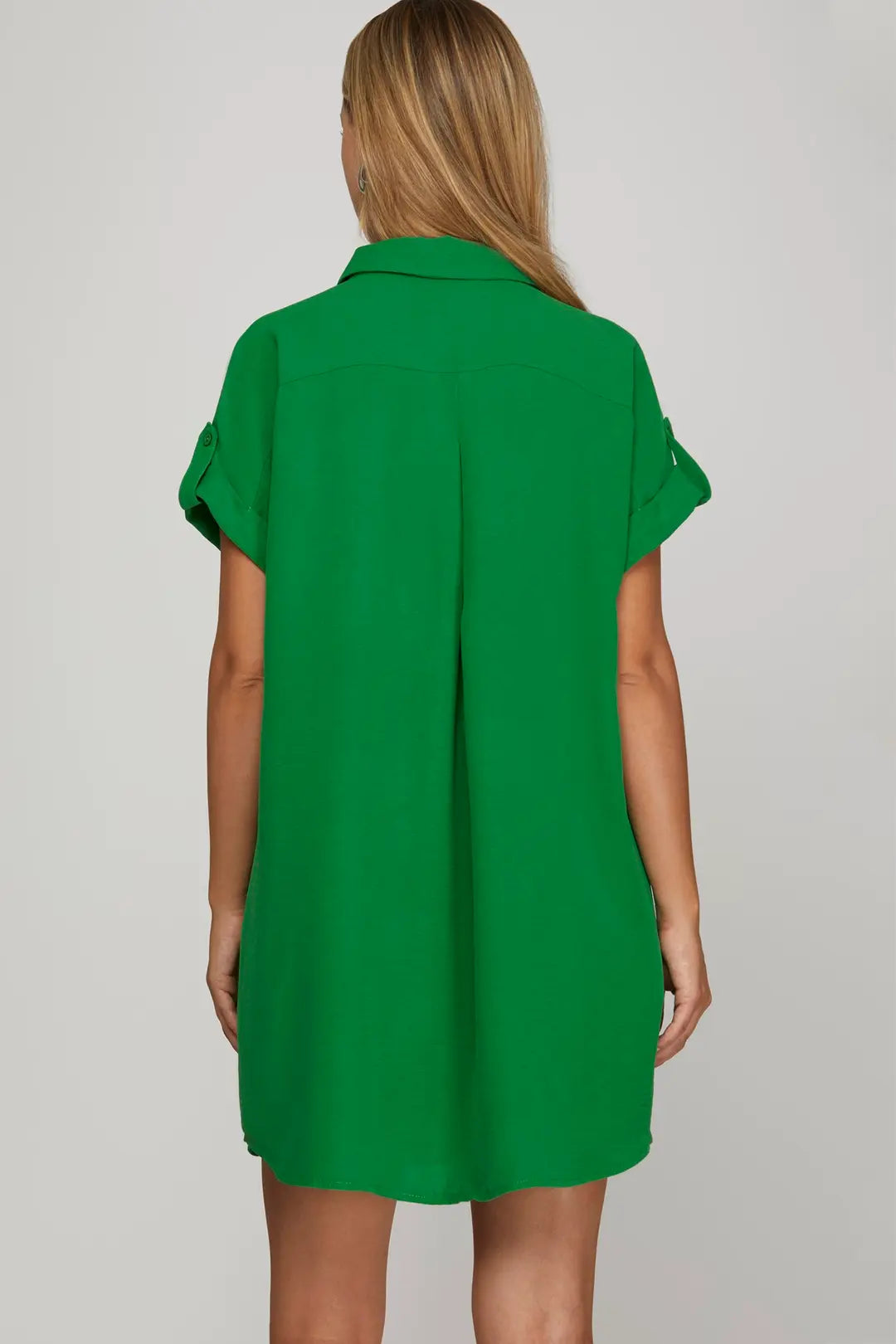 slim fit dress slacks Rib Collar Mini Dress