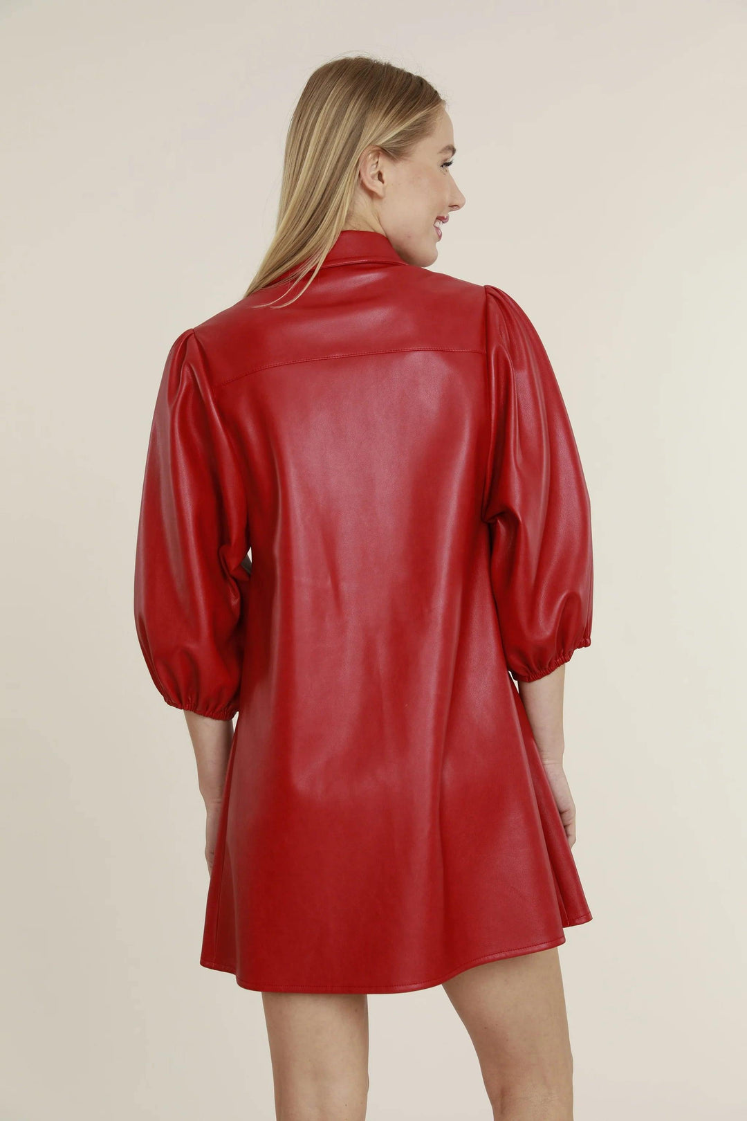 Leather Button Down Dress | Women's Boutique | Houston Texas Trs Chic Boutique Leather Button Down Dress | Women's Boutique | Houston Texas Trs Chic Boutique