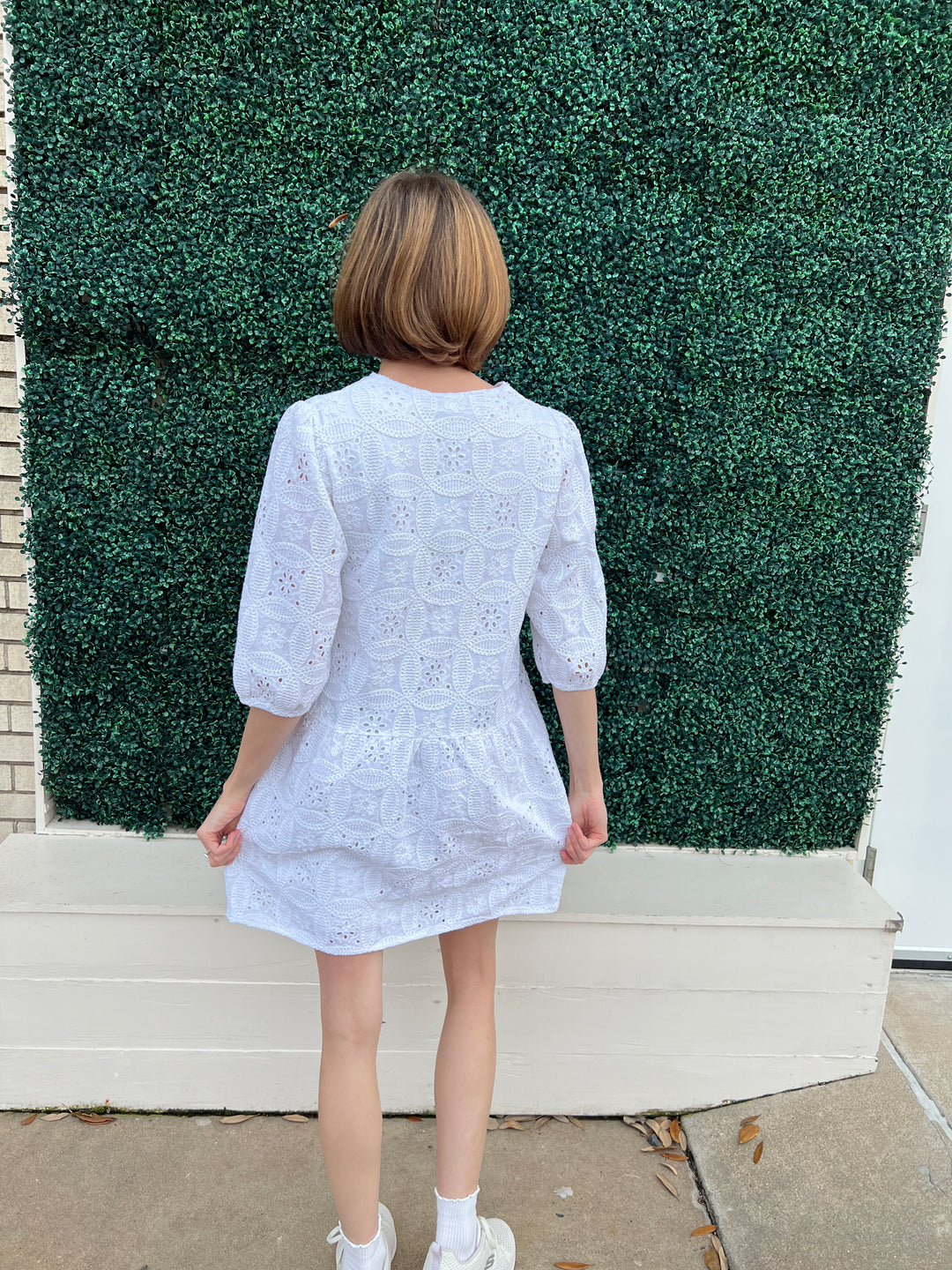long sleeve summer dresses June Bridals Simple Modest A-Line Poet Long Sleeve Summer Wedding Dress Unique Flowy Chiffon Asymmetrical Tea Length High Low Gown
