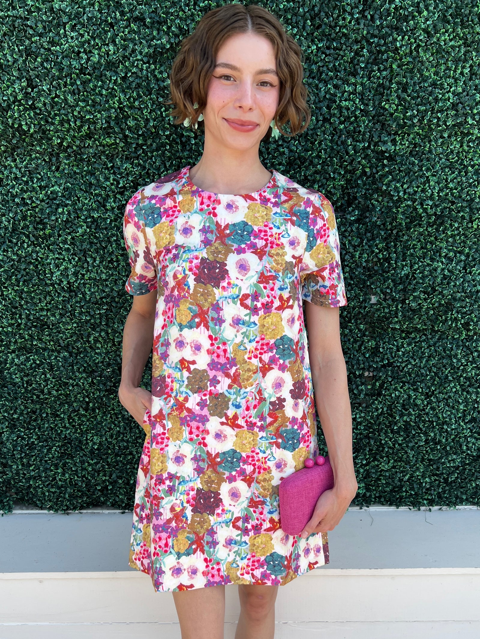 Fall Floral Chemise Dress Jade Brand Houston Texas Boutique