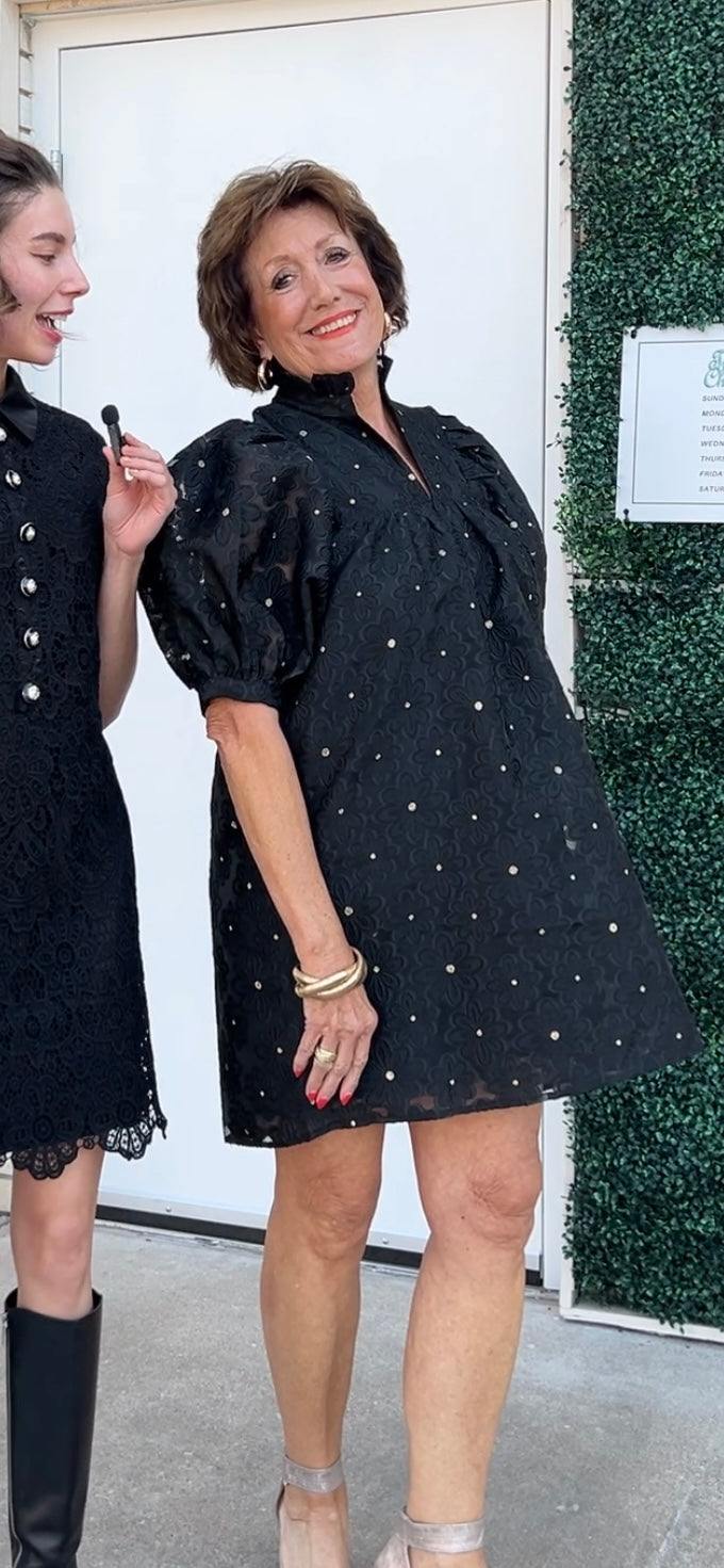 Floral Organza Puff Dress Floral Organza Puff Dress