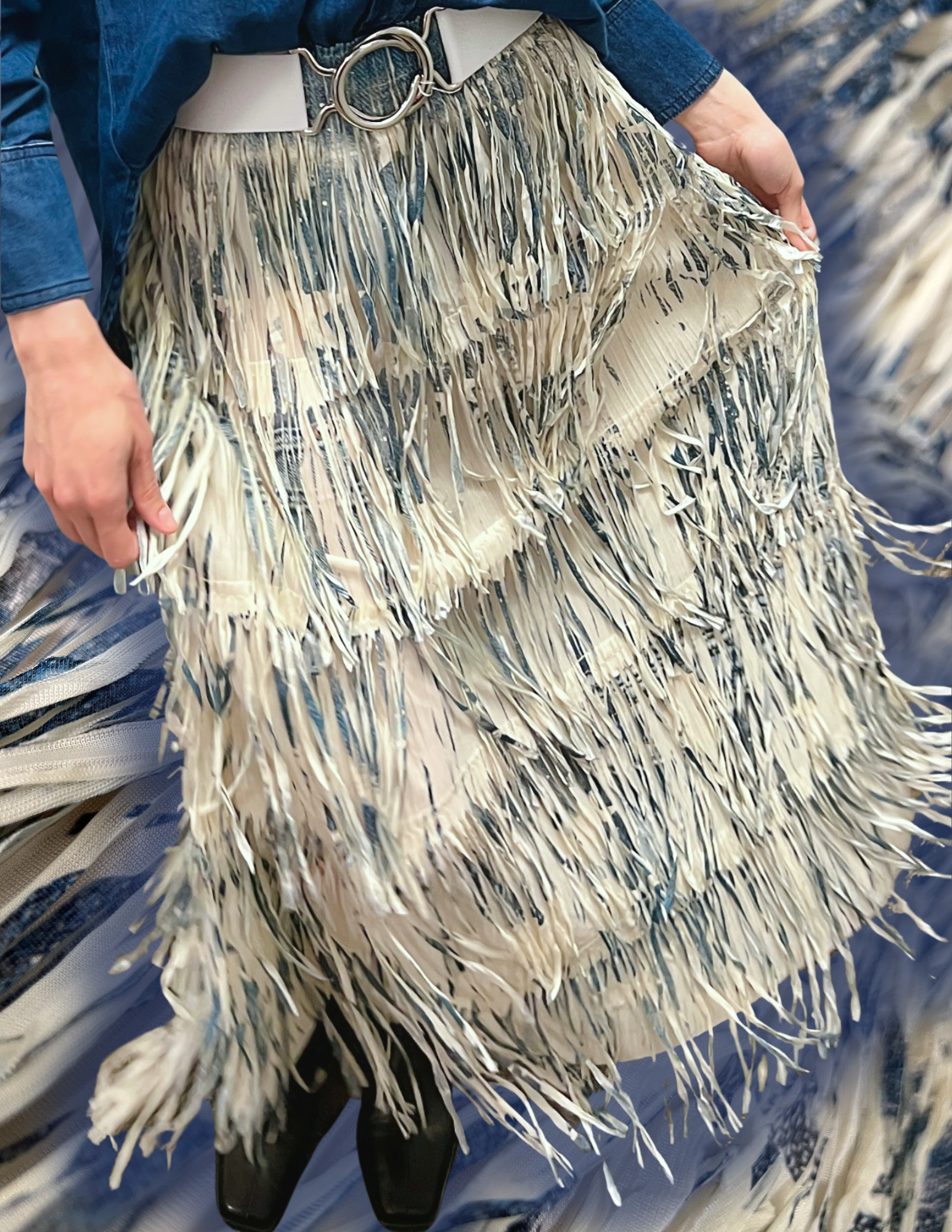 Fringed Tiered Stretch Maxi Skirt | Rodeo | Southern Style Boutique ...