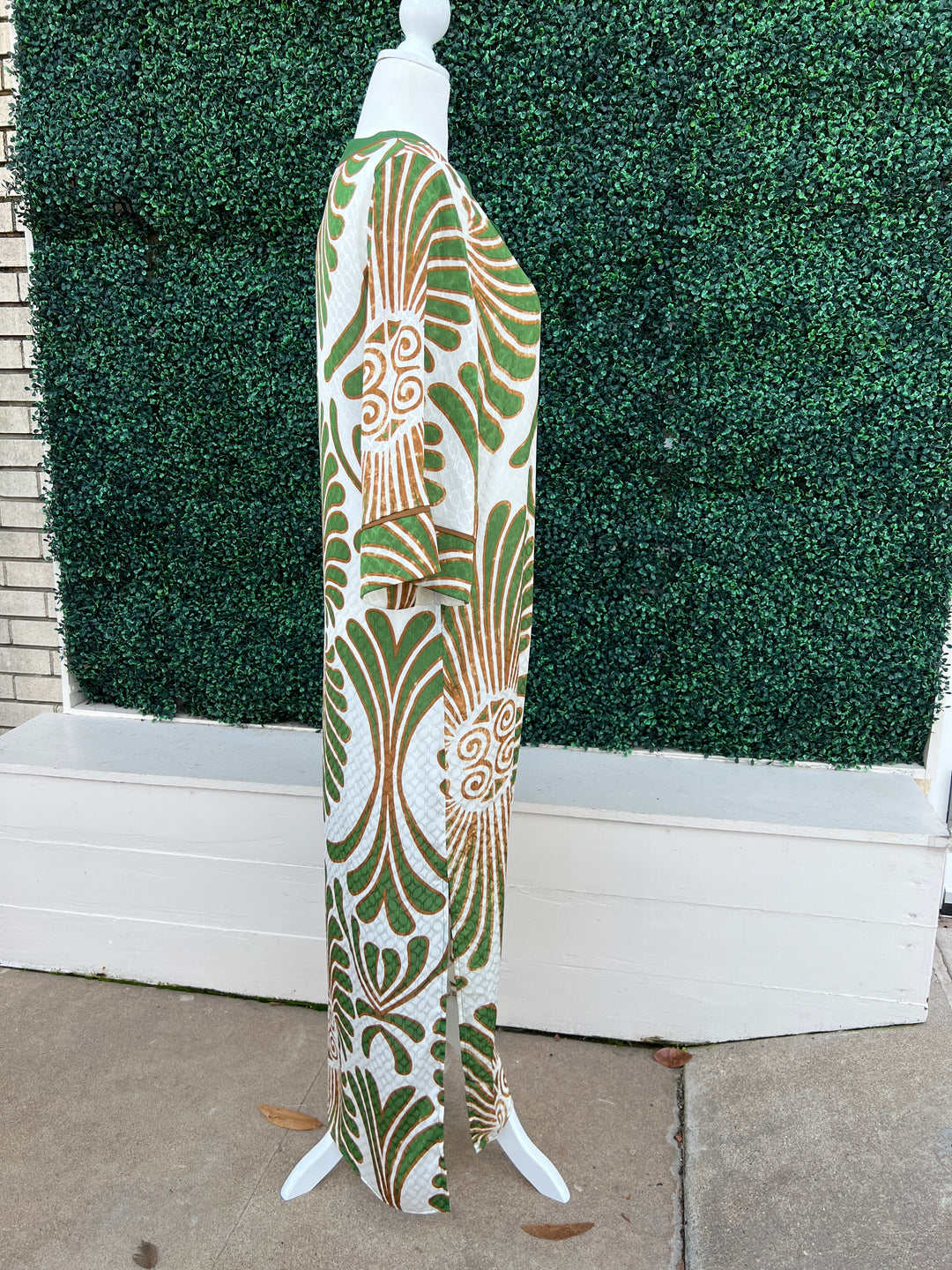 Green and Gold Palm Print Maxi | Vacation Wear | Jade Brand Trs Chic Boutique Green and Gold Palm Print Maxi | Vacation Wear | Jade Brand Trs Chic Boutique