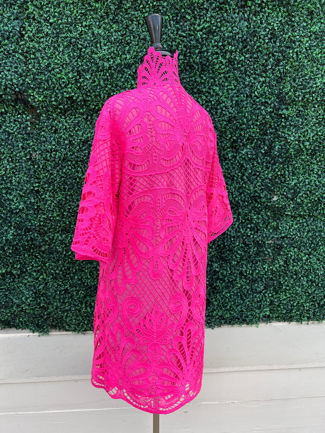 Hot Pink Lace Dress | Colorful Boutique | Quality Women's Clothing Trs Chic Boutique Hot Pink Lace Dress | Colorful Boutique | Quality Women's Clothing Trs Chic Boutique