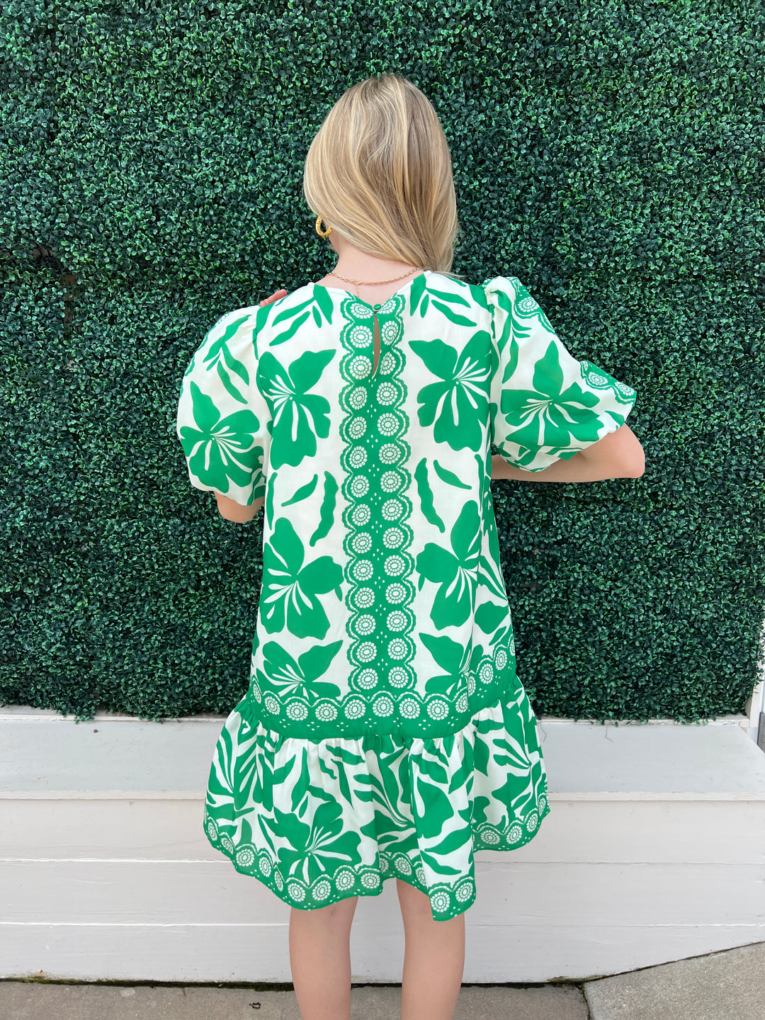 Green Floral Dress