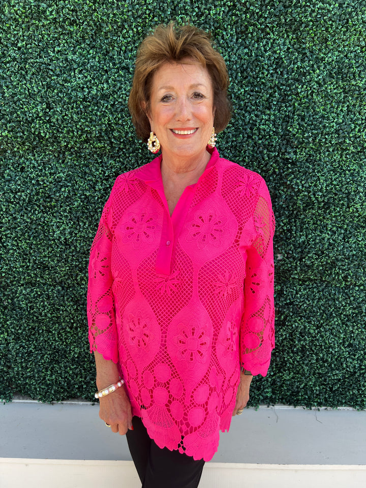Pink Lace Tunic