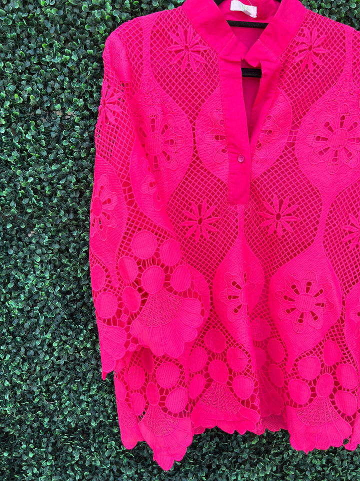Pink Lace Tunic