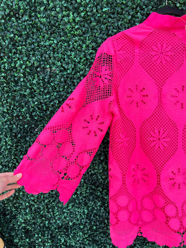 Pink Lace Tunic