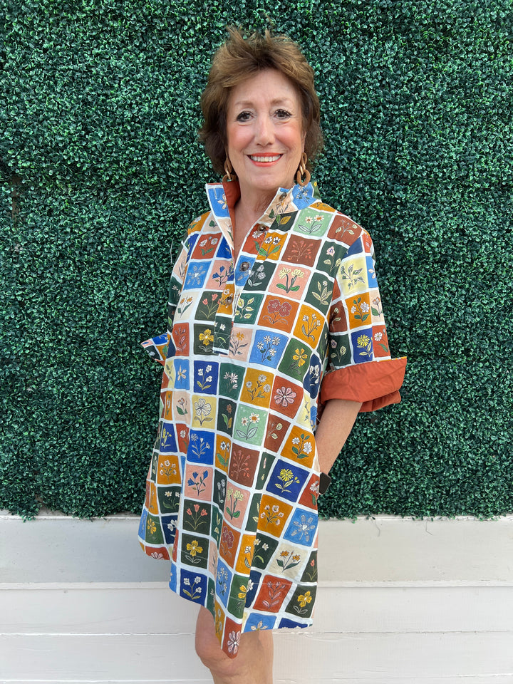 Botanical Print Dress