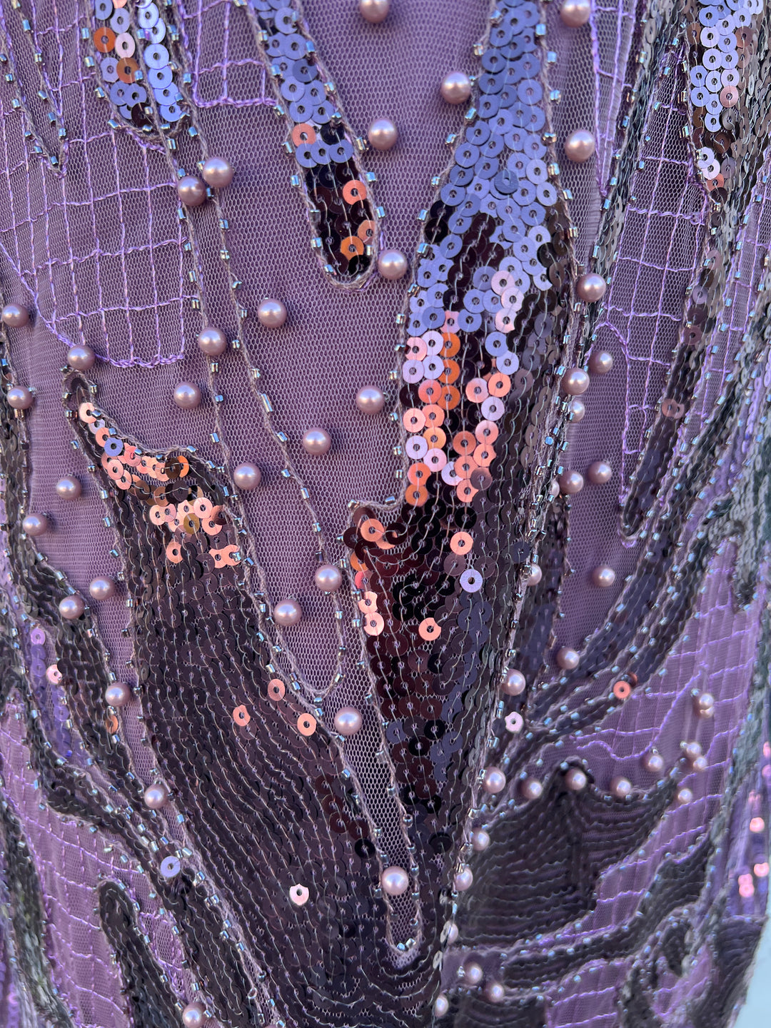 plum beaded dress 'Anastelle' Plum Hand Beaded Embellished Satin Maxi Gown Limited