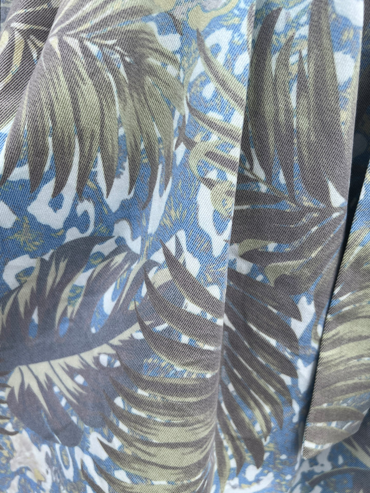 Fit &amp; Flare Palm Print Dress