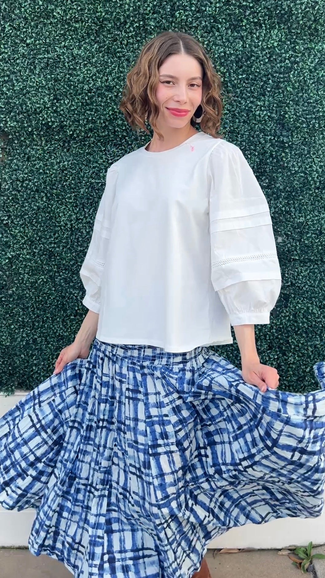 Smocked Skirt/Dress Blue / XS