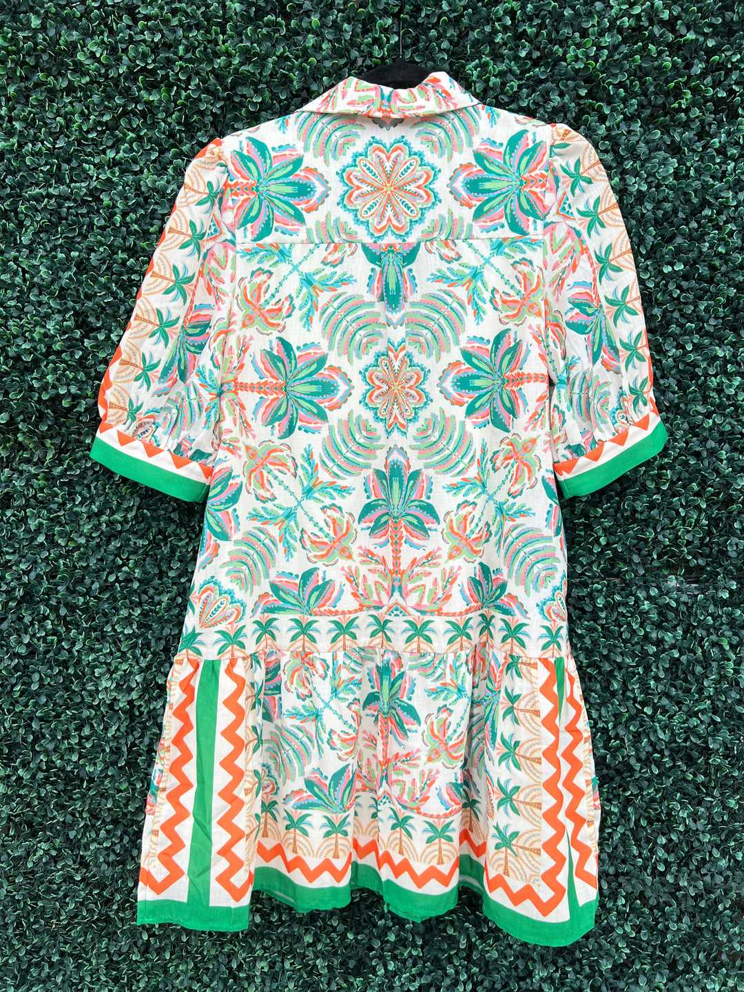 Dreamy Palms Drop Waist Dress