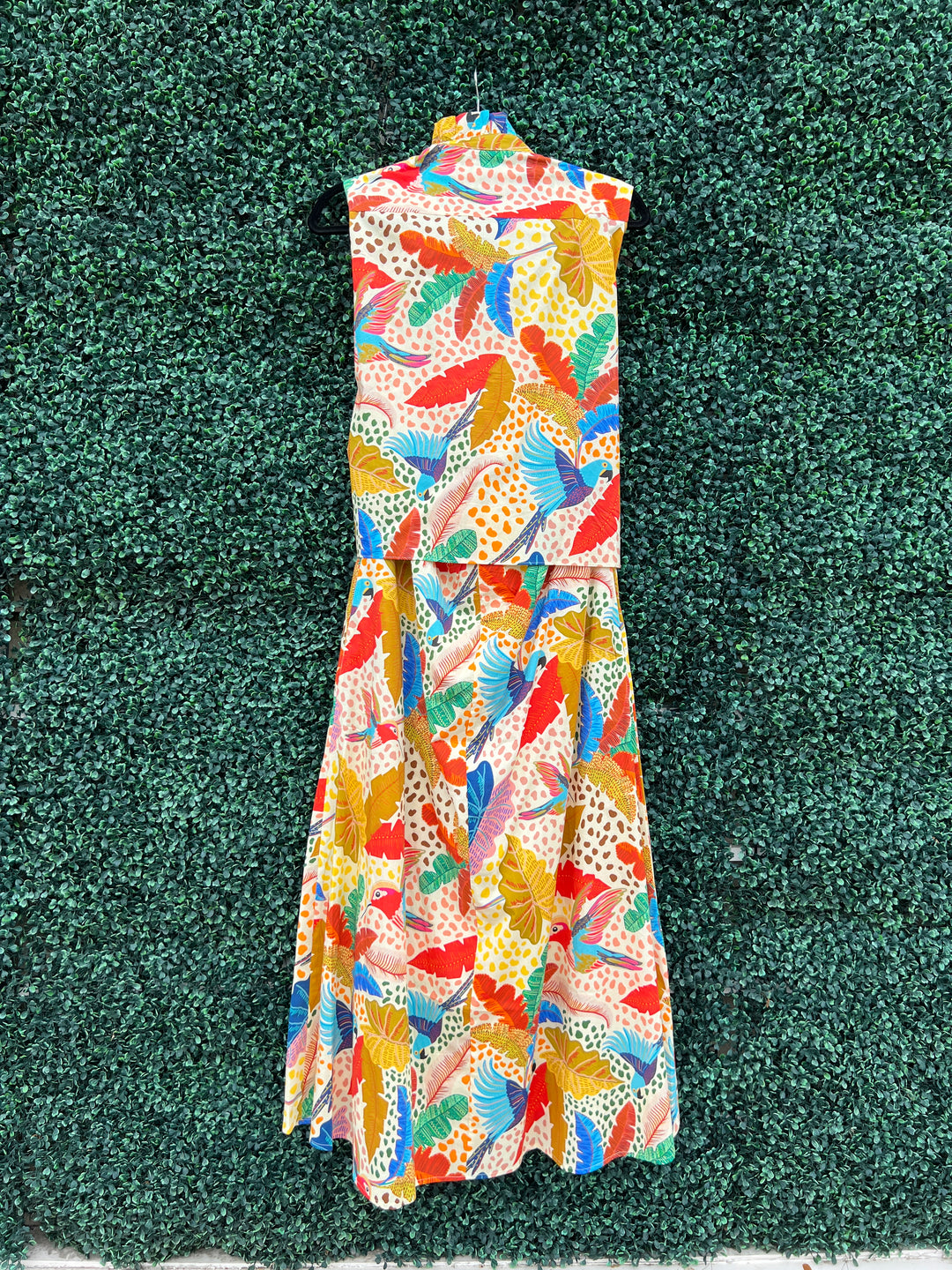 Jungle Print Wrap Maxi Dress