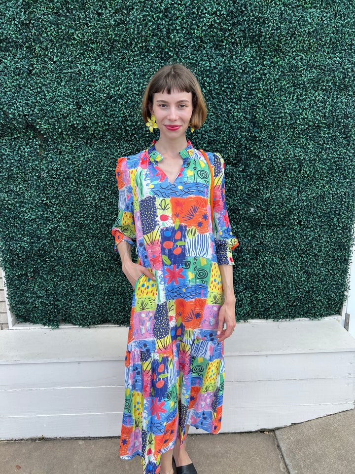Patchwork Print Maxi