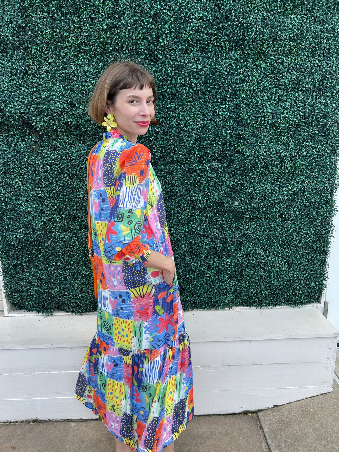 Patchwork Print Maxi