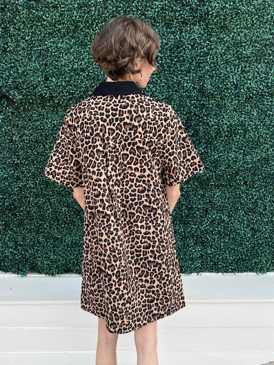 Fall Cheetah Corduroy Dress