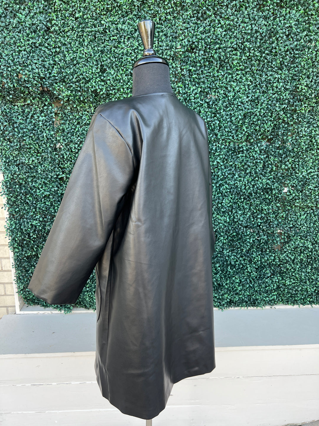 Mod Pleather Coat Dress