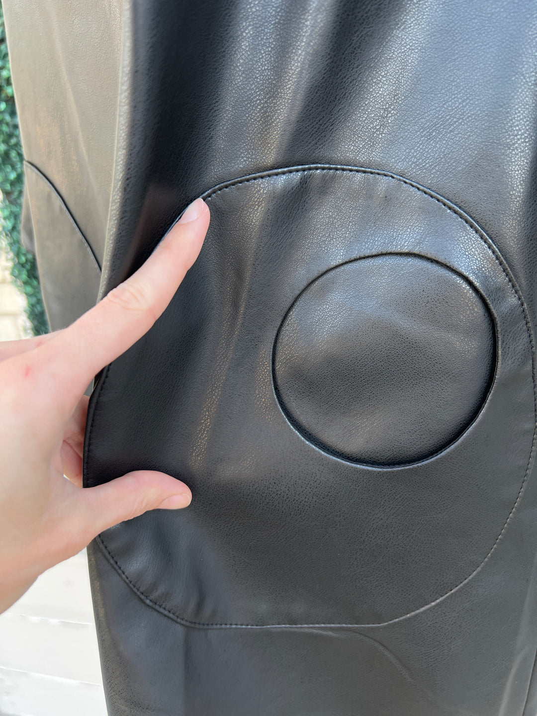 Mod Pleather Coat Dress