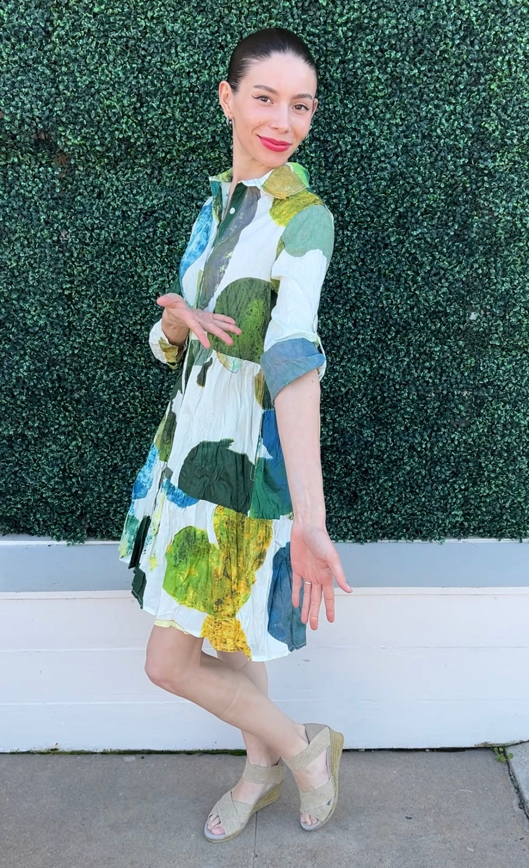 JUNE Leaves Print Tiered Dress | Dress Addict Brand | Cotton Dresses Trs Chic Boutique JUNE Leaves Print Tiered Dress | Dress Addict Brand | Cotton Dresses Trs Chic Boutique