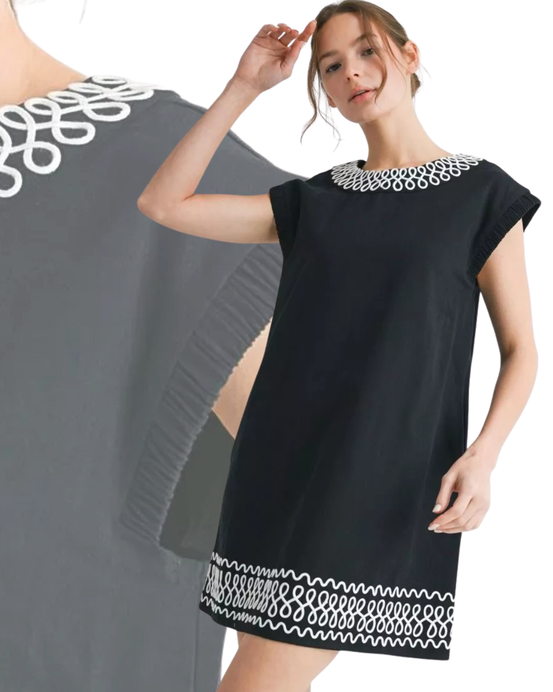 unique casual dresses Looping Ribbon Applique Sheath Dress | Jodifl YGroup_S16226 Corpse Bride | ROMWE Color:Brandy Russet etc but the normal