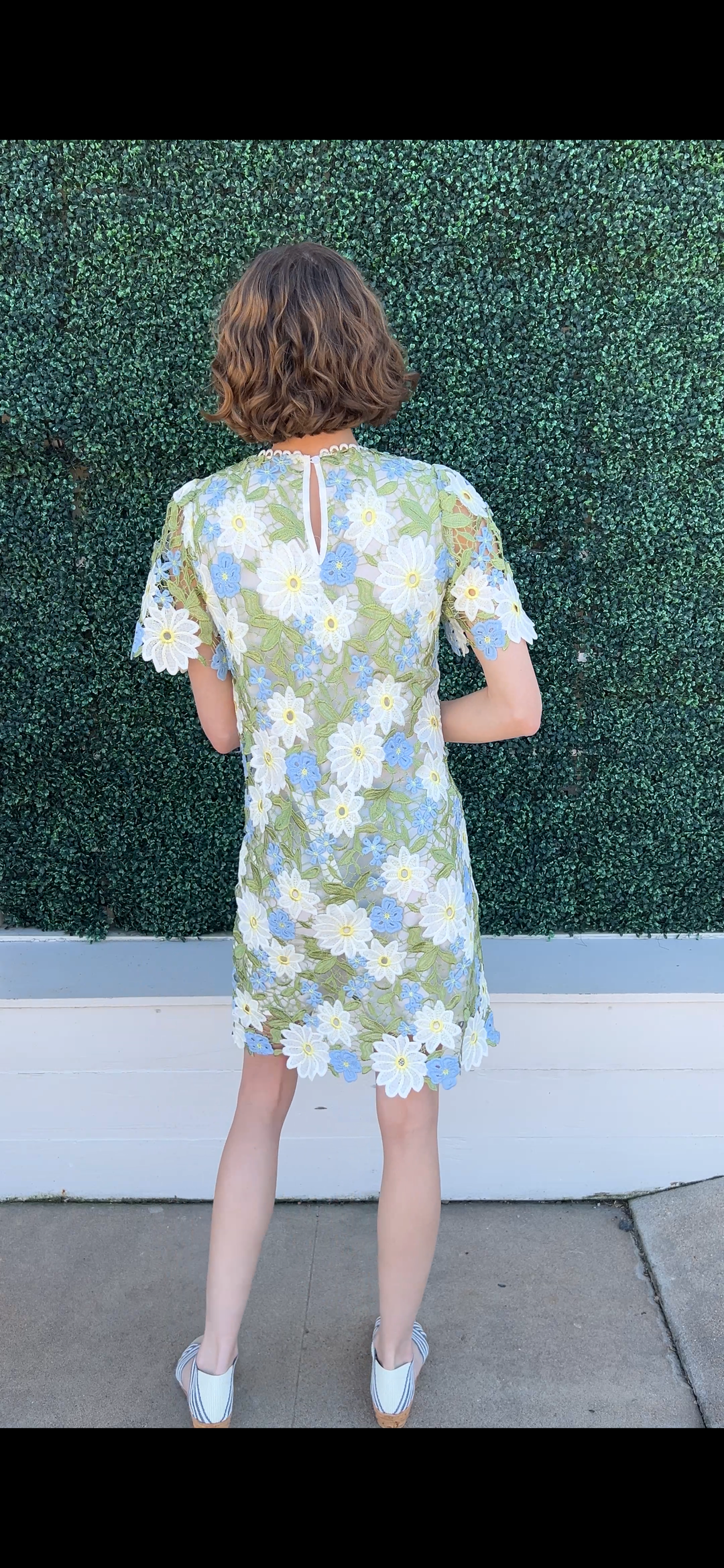 Pastel Flowers Lace Dress | Easter Dresses | Women 50 Plus Style Pastels / XS Pastel Flowers Lace Dress | Easter Dresses | Women 50 Plus Style Pastels / XS