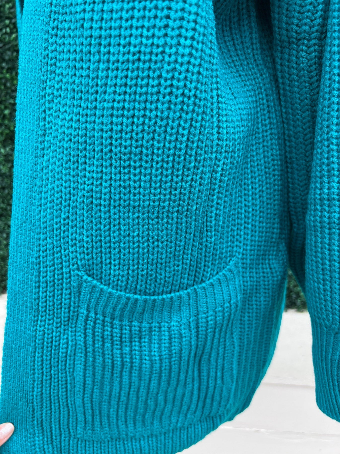 Teal Open Cardigan | She and Sky Sweaters | Women's Online