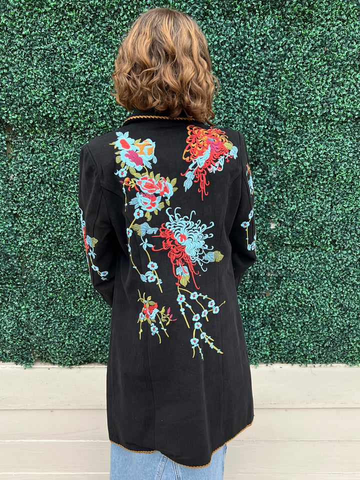 Twill Chrysanthemum Coat HLSR Southern Style Rodeo Boutique colorful layer