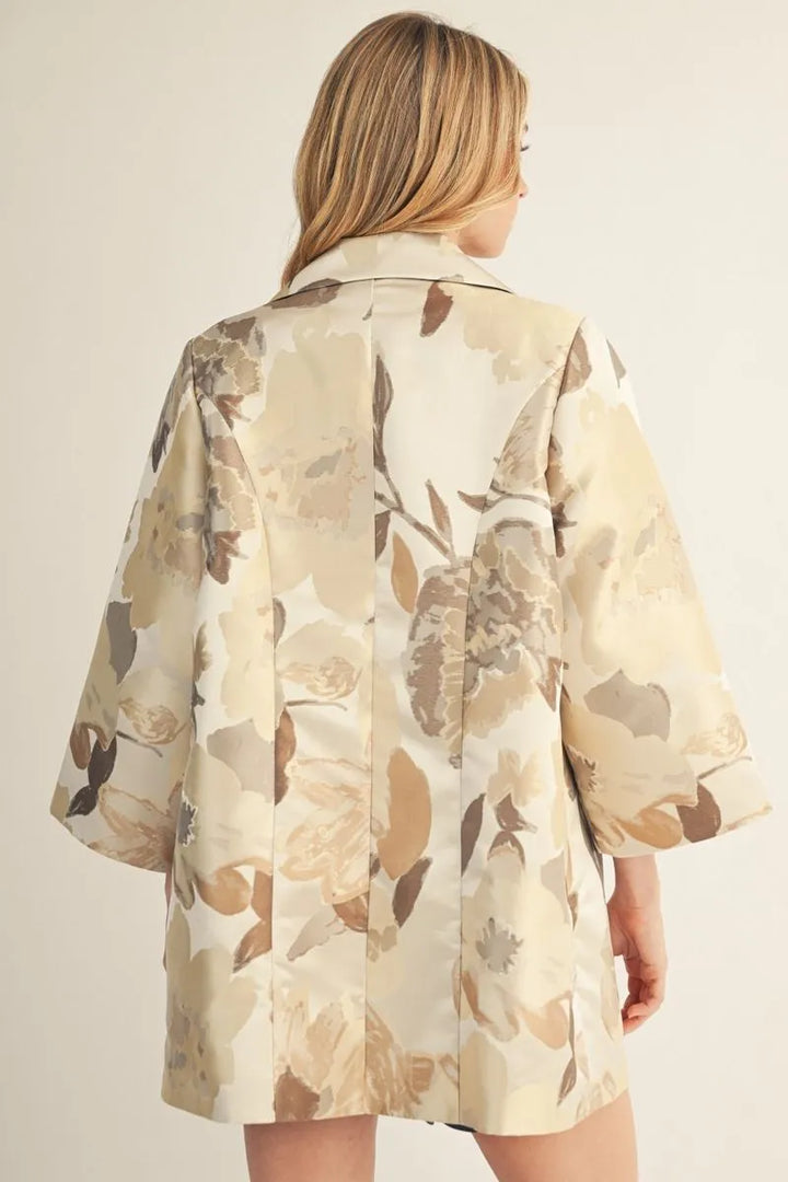 Jacquard Print Dressy Jacket