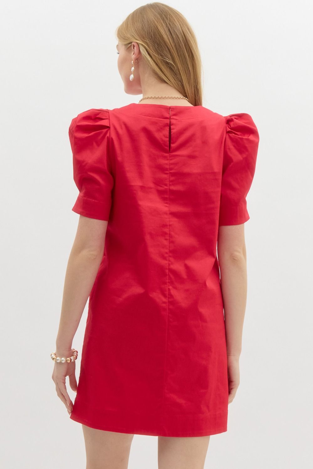 Jackie O Cotton Sheath Dress | Red & Pink | Entro Brand Dresses Red / M Jackie O Cotton Sheath Dress | Red & Pink | Entro Brand Dresses Red / M