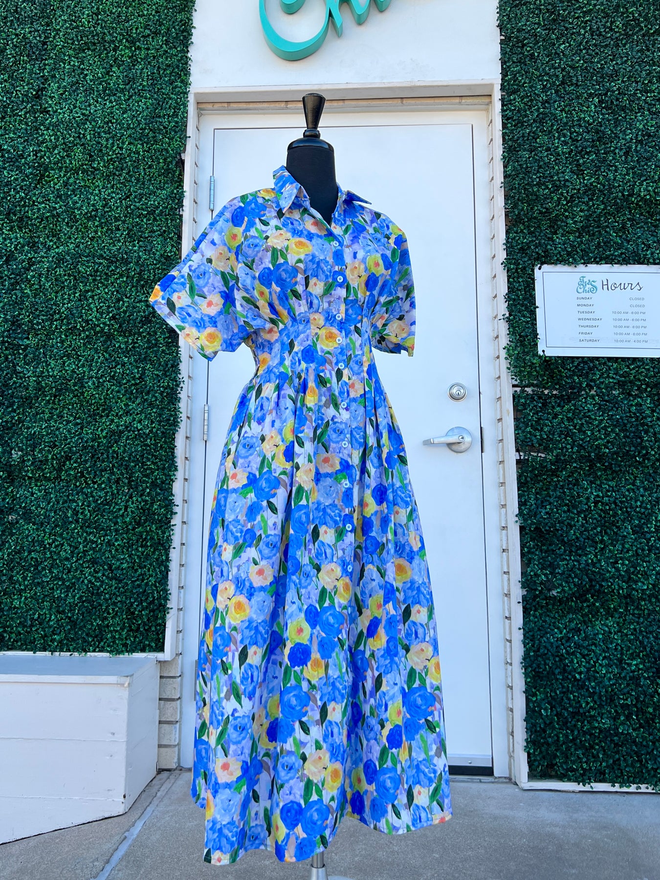 Floral Pintuck Maxi Dress Floral Pintuck Maxi Dress
