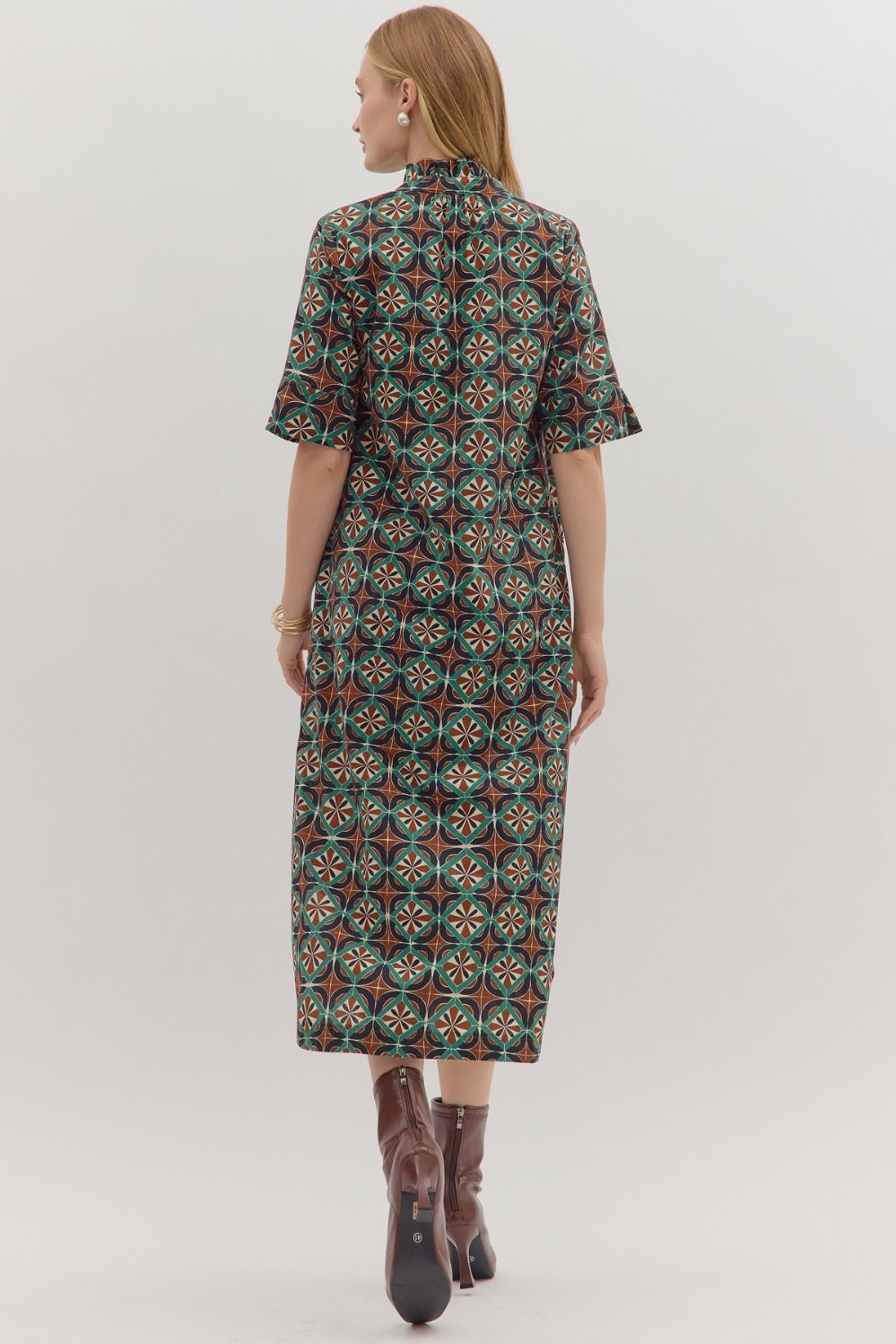 knee length dresses for ladies Side Slit Maxi main image 1