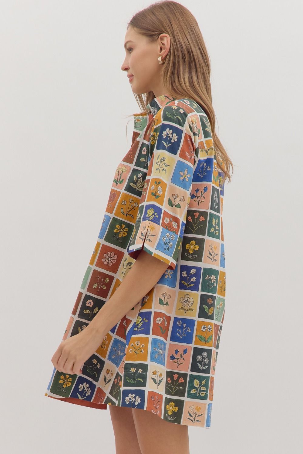 Botanical Print Dress