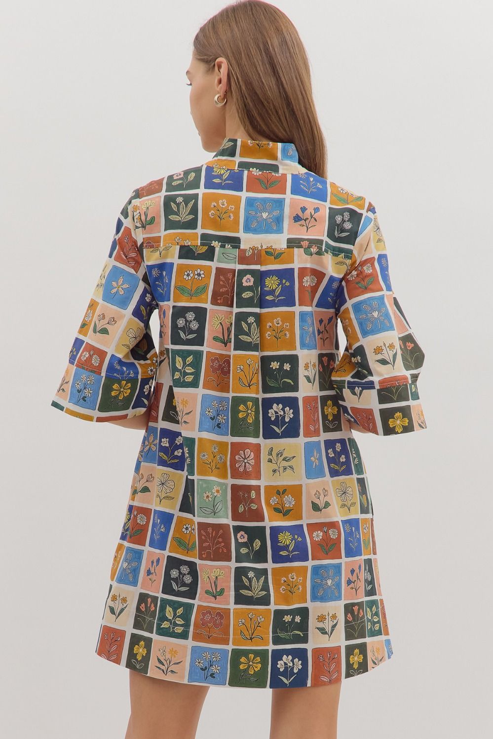 Botanical Print Dress