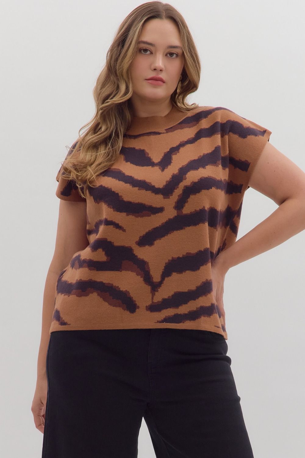 Animal Print Sweater Tee
