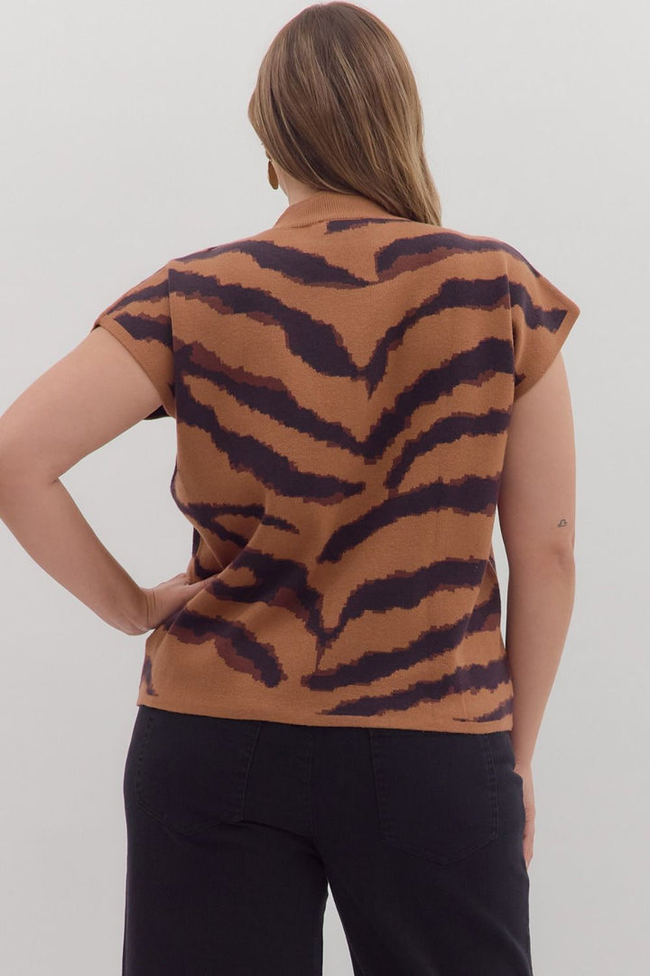 Animal Print Sweater Tee