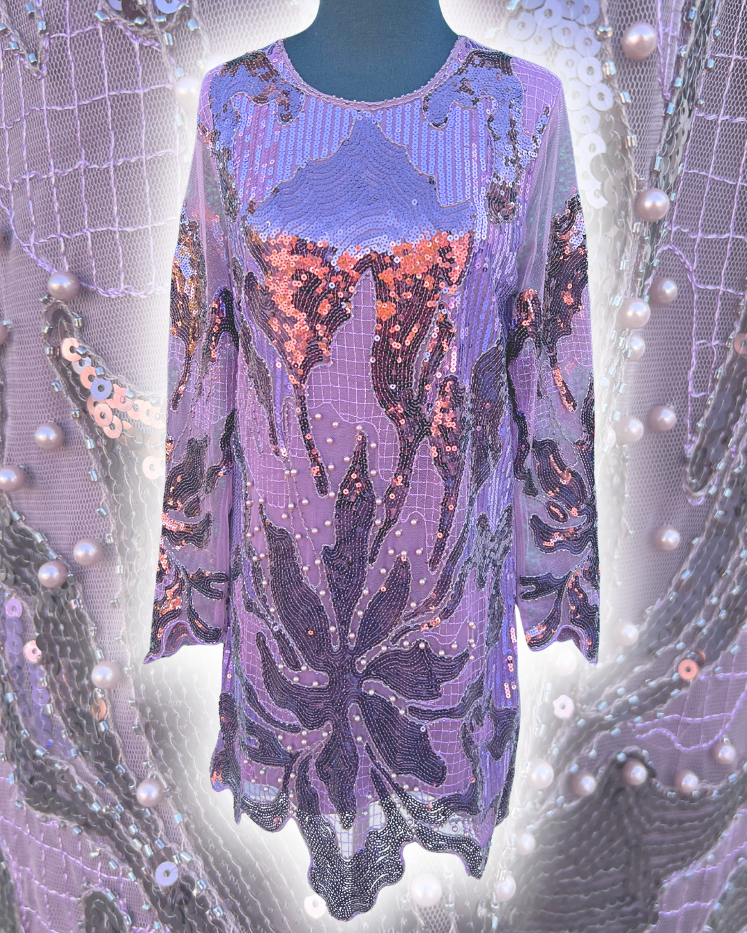 Sugar Plum Beaded Dress | Holiday Dresses | Blue B Purple / S Sugar Plum Beaded Dress | Holiday Dresses | Blue B Purple / S