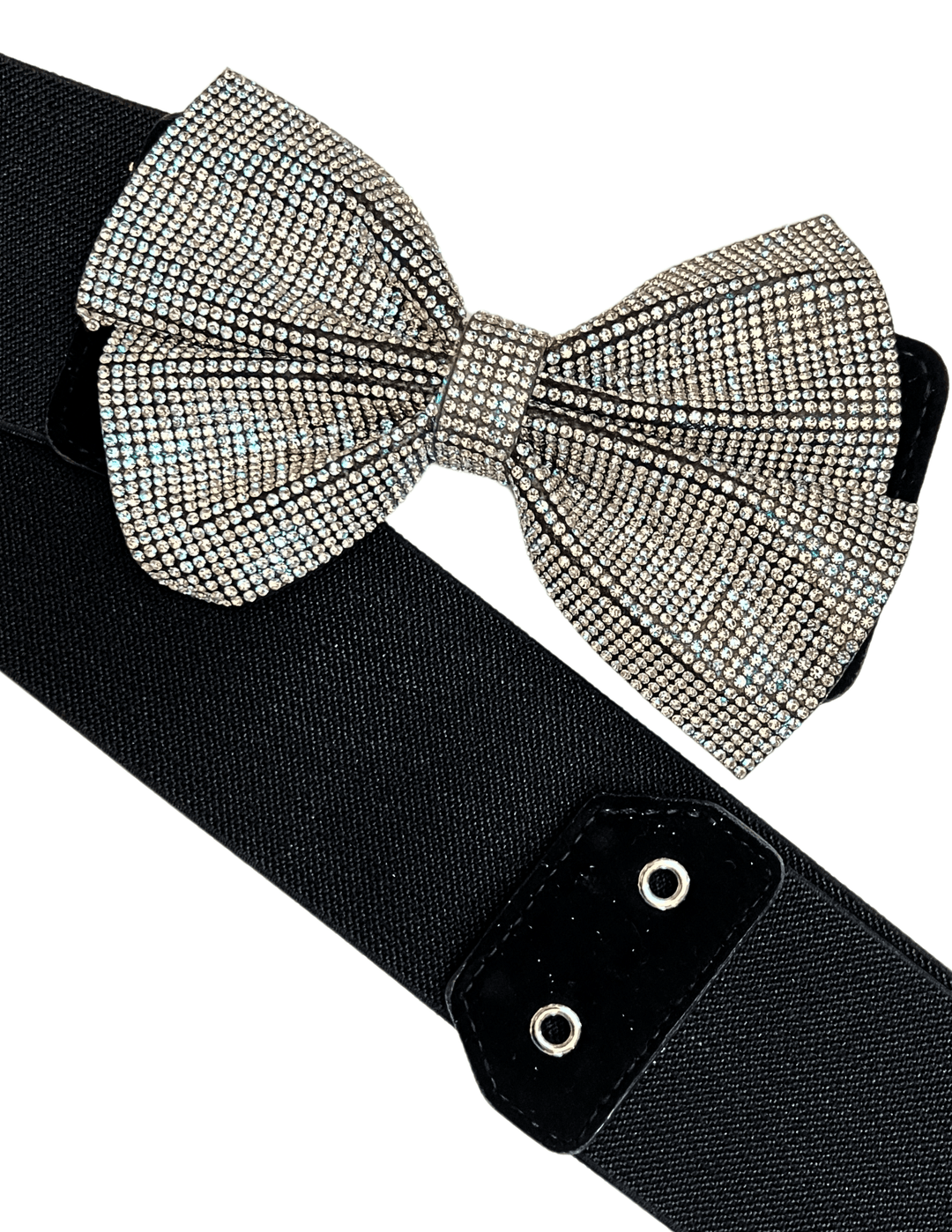Crystal Bow Stretch Belt Evening Belts – Très Chic Boutique