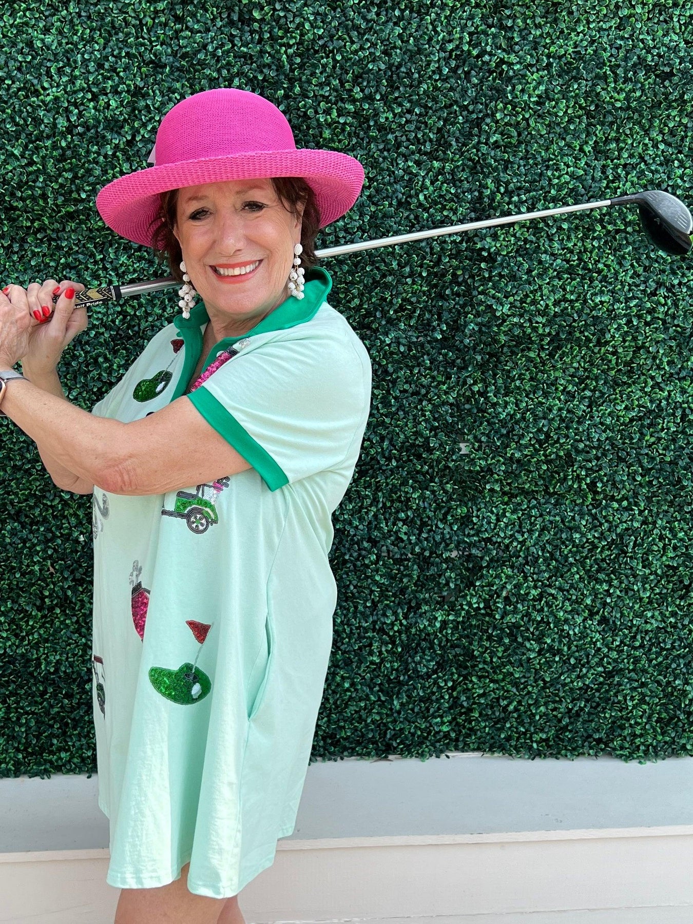 Golf Sequins Polo Dress | Fantastic Fawn